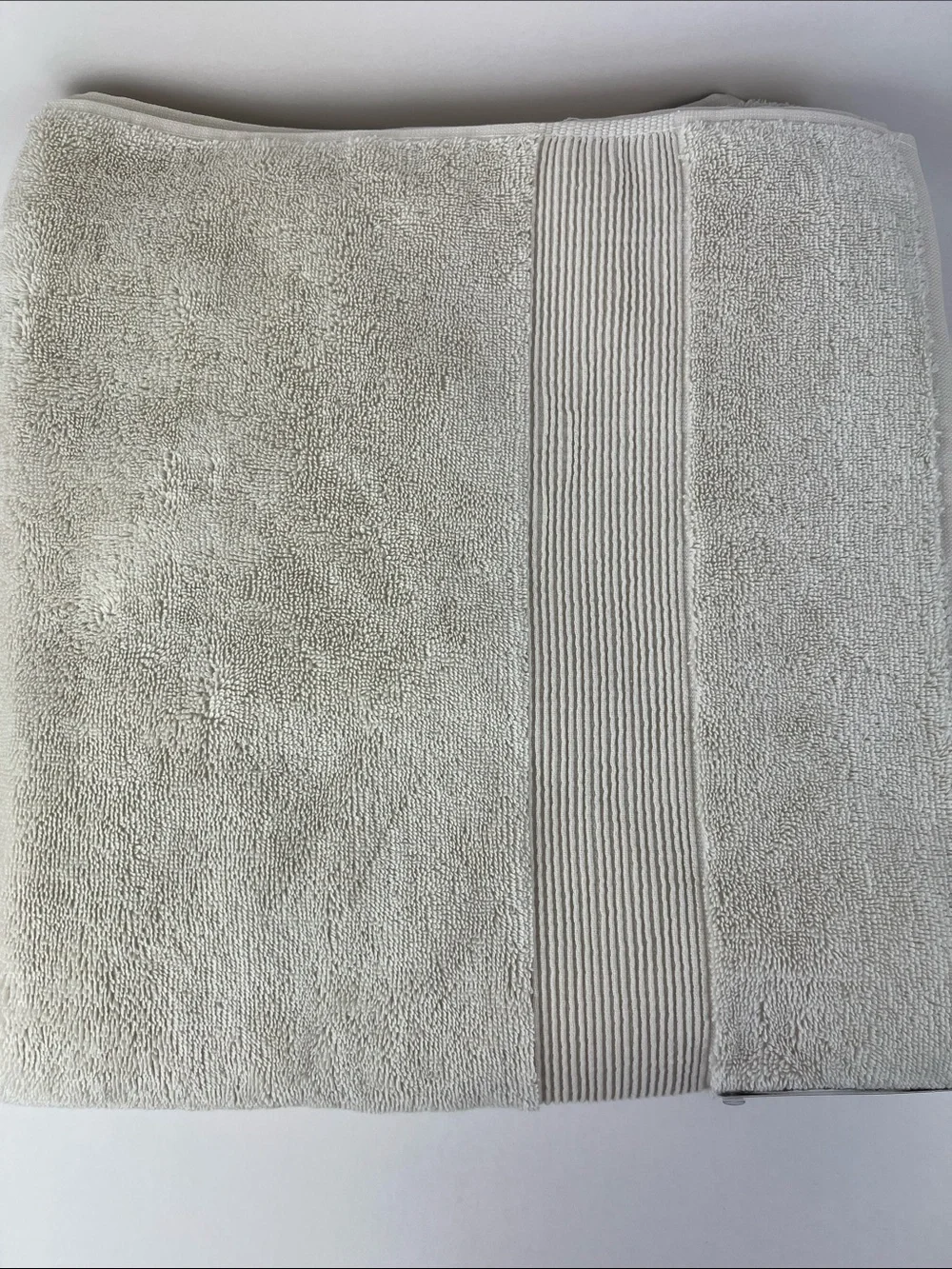 Rachel Zoe Bath Towels Cream Plush Soft 100% Cotton Made in Turkey 2 Pc NEW